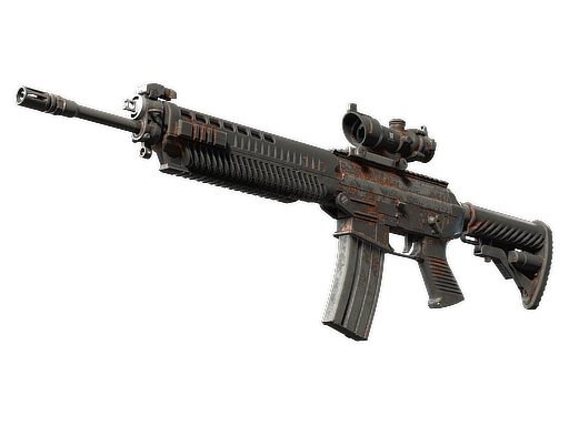 SG 553 | Basket Halftone (Battle-Scarred)
