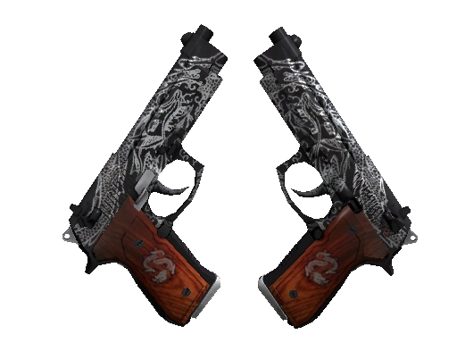 StatTrak™ Dual Berettas | Dualing Dragons (Battle-Scarred)
