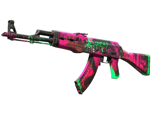 StatTrak™ AK-47 | Neon Revolution (Well-Worn)