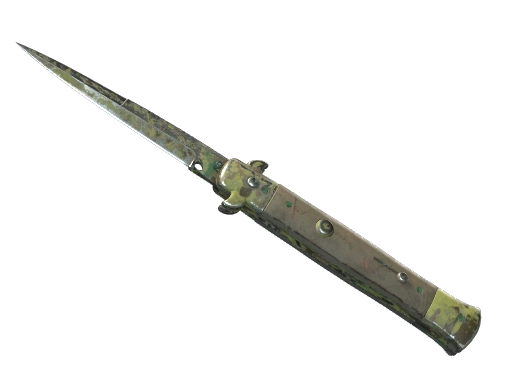 ★ Stiletto Knife | Boreal Forest (Battle-Scarred)