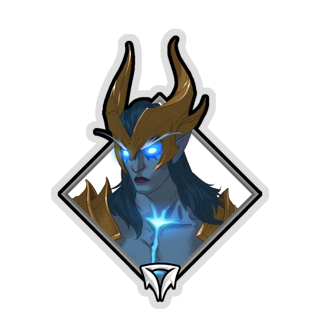Holo Crownfall Sticker - Dragonus