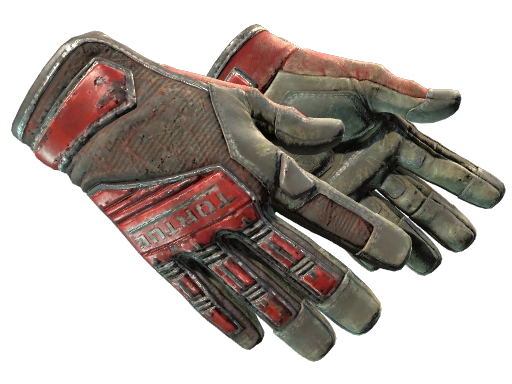 ★ Specialist Gloves | Crimson Web (Battle-Scarred)