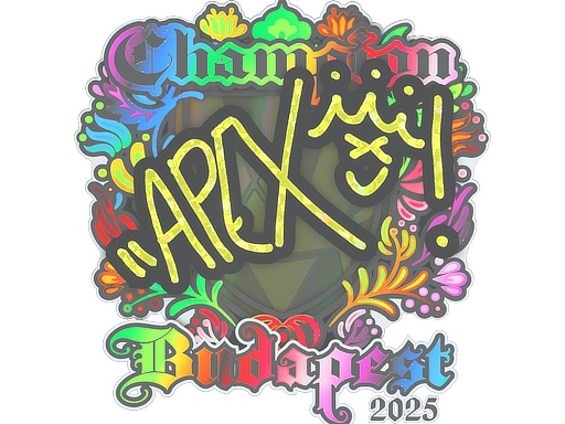 Sticker | apEX (Holo, Champion) | Budapest 2025
