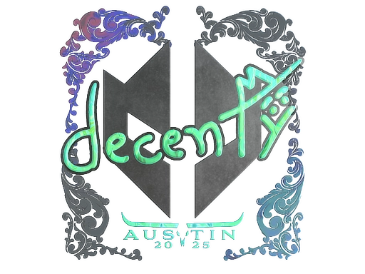 Sticker | decenty (Holo) | Austin 2025