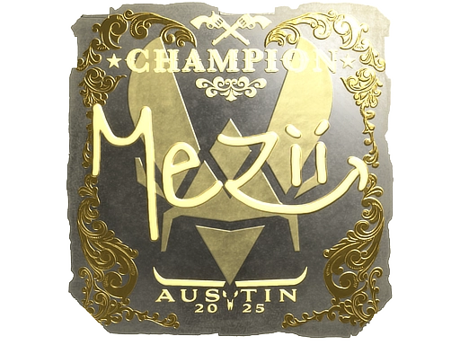 Sticker | mezii (Gold, Champion) | Austin 2025