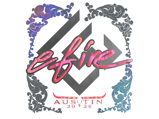 Sticker | efire (Holo) | Austin 2025