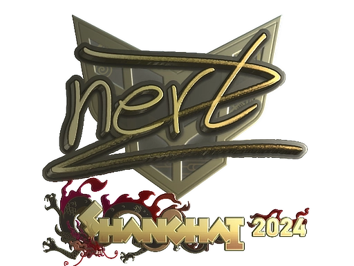 Sticker | NertZ (Gold) | Shanghai 2024